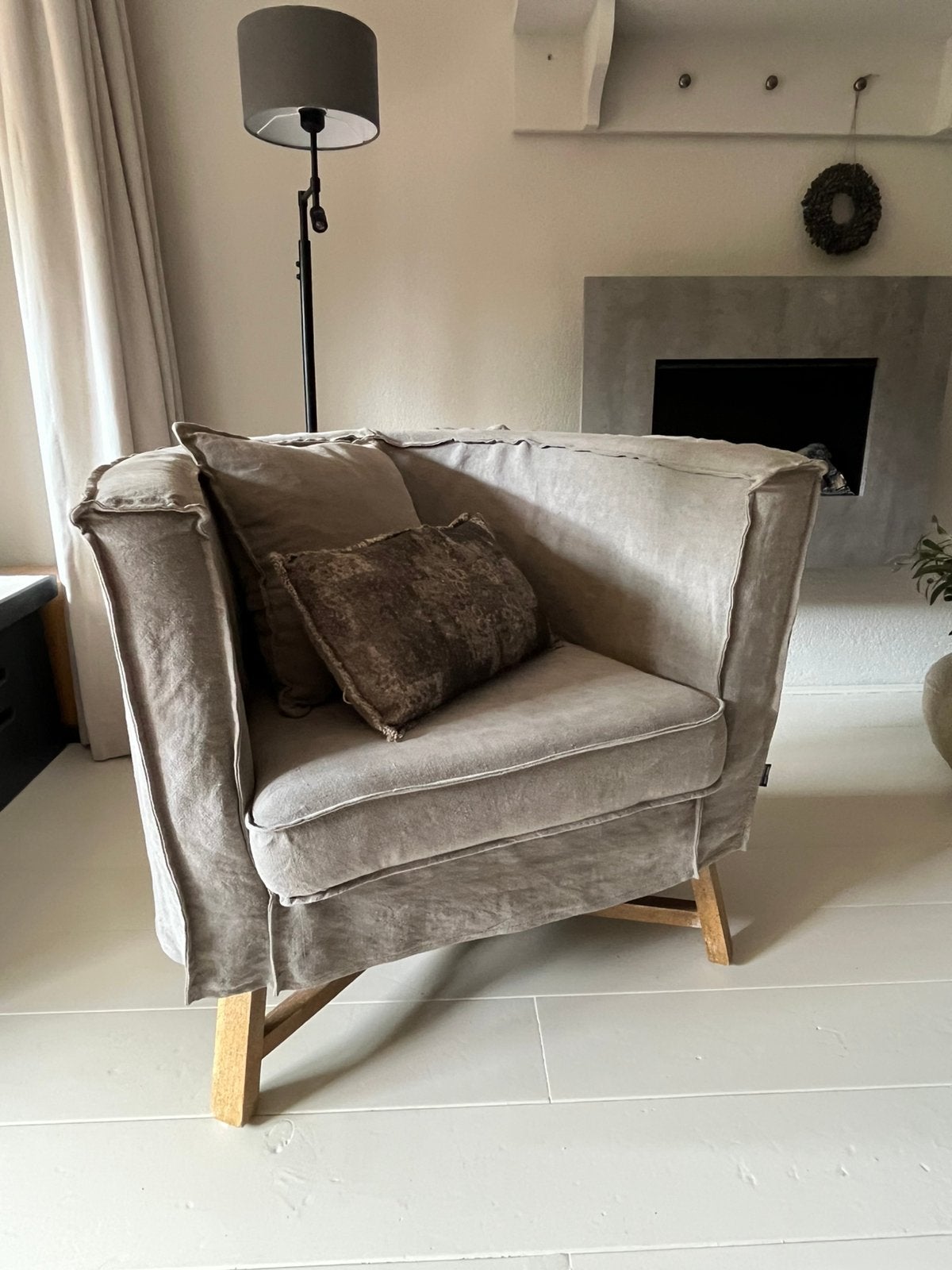 Fauteuil Dirkje van Peeperkorn, Ophalen, 75 tot 100 cm, 75 tot 100 cm, Stof
