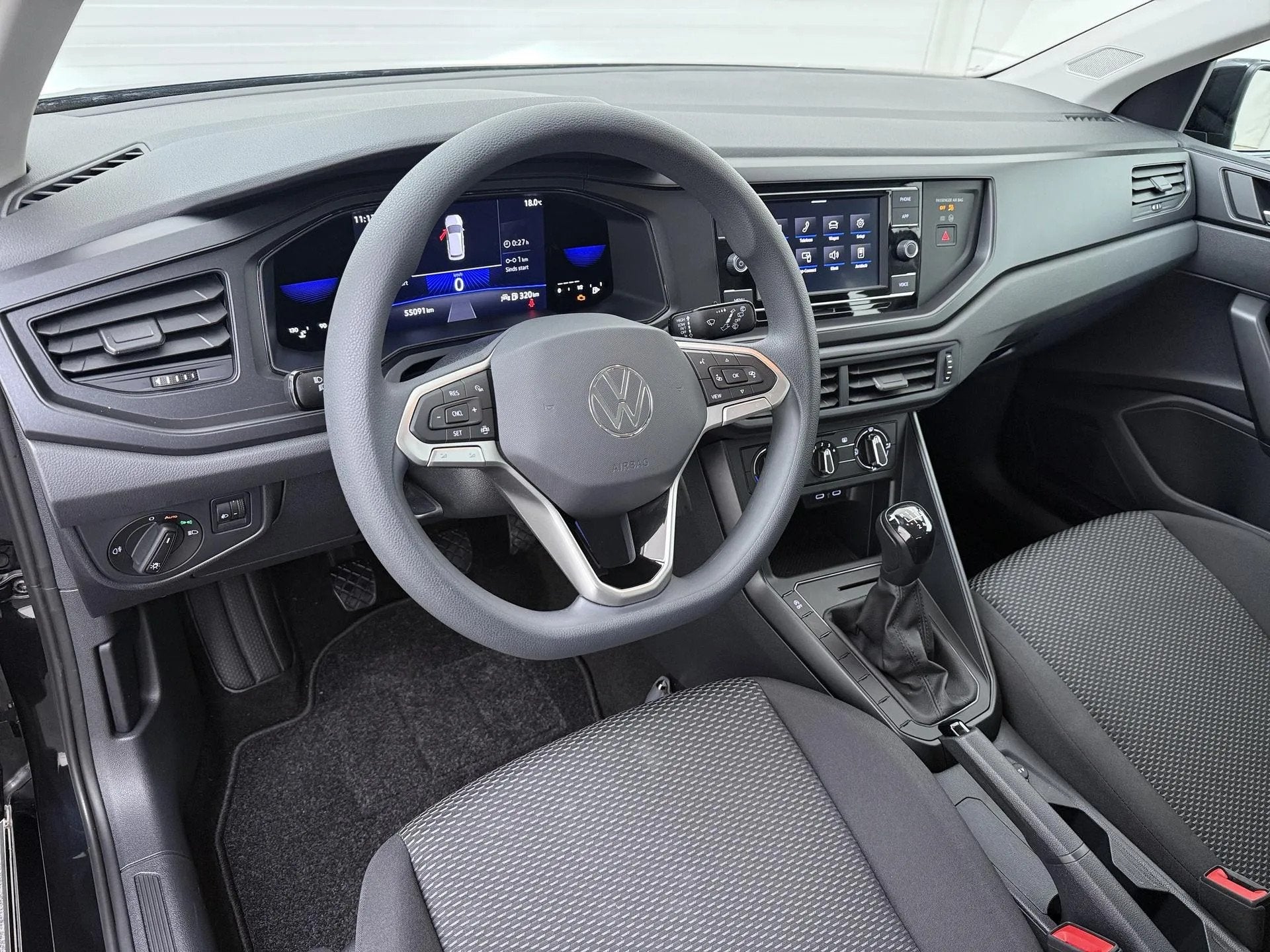 Volkswagen Polo 1.0 MPI Polo (bj 2022), Voorwielaandrijving, Start-stop-systeem, Zwart, Origineel Nederlands