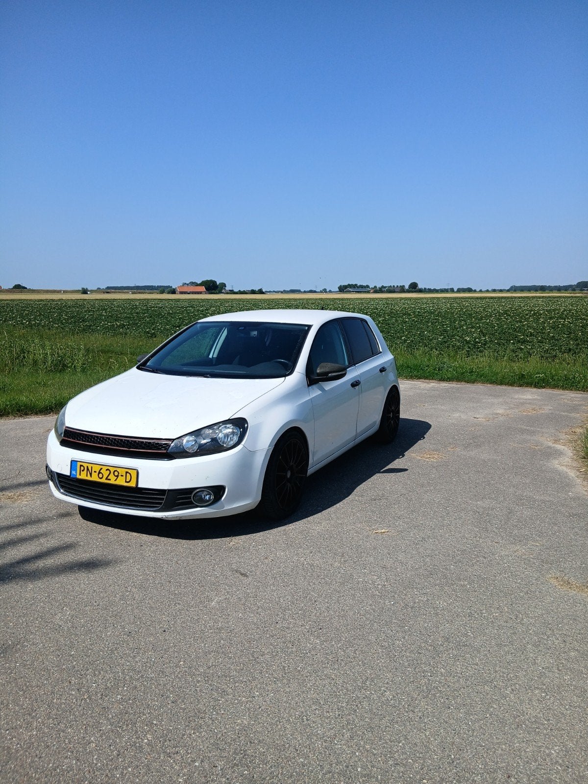 Volkswagen Golf 1.6 75KW 2009 Wit, Auto's, Voorwielaandrijving, Zwart, 4 cilinders, 610 kg