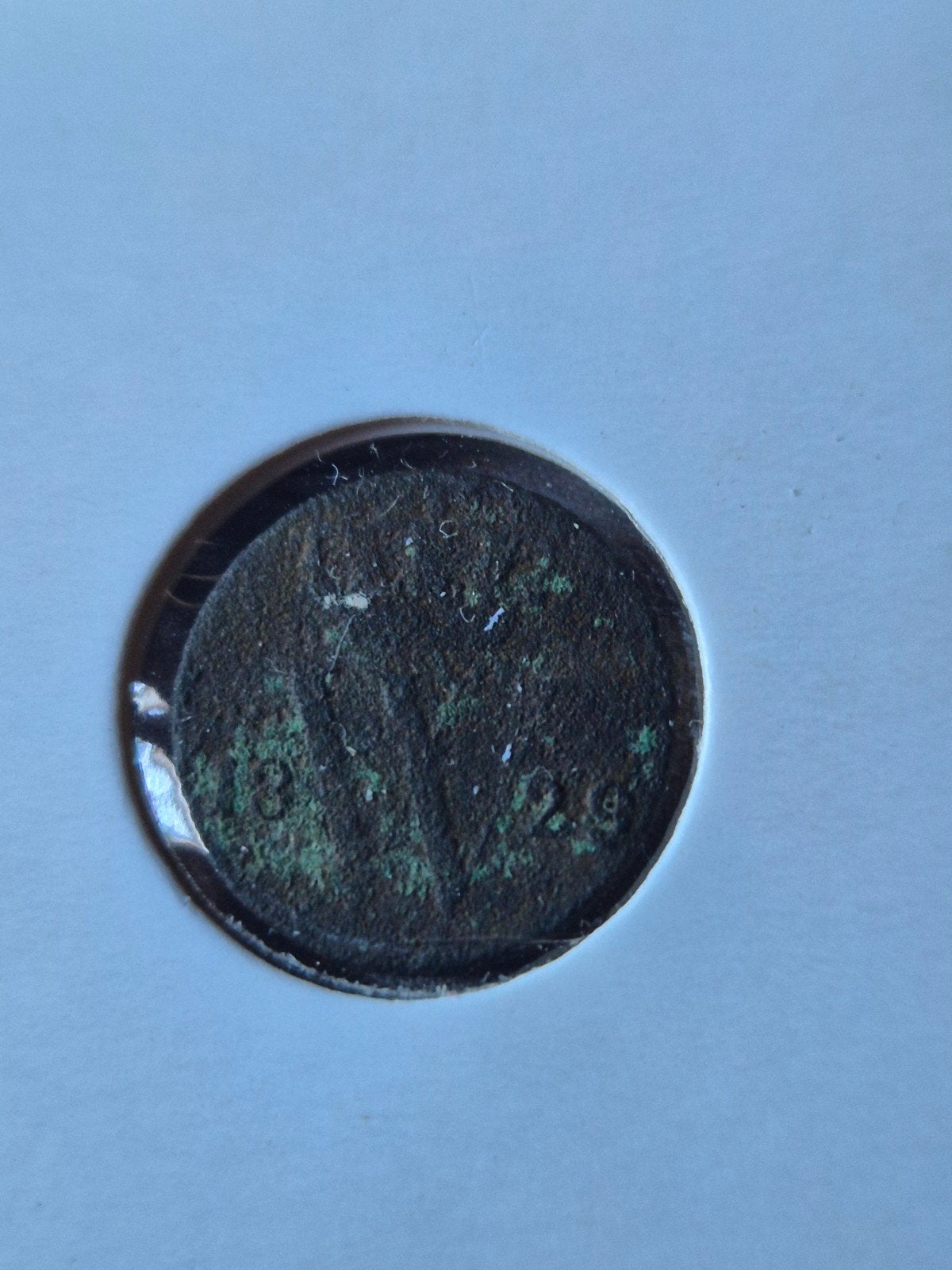 Halve cent 1829 bovo niet schoongemaakt, Ophalen of Verzenden, Overige waardes