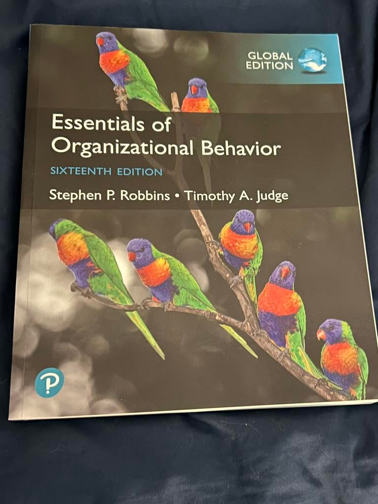 Essentials of Organizational Behavior- Robbins & Judge (16), Ophalen of Verzenden, Gamma, Nieuw, WO