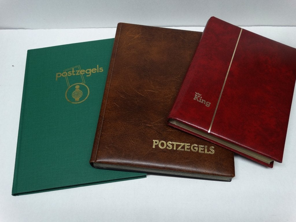 3 x postzegelalbums postzegelverzameling oude postzegels, Postzegels en Munten, Ophalen of Verzenden, Nederland en Buitenland