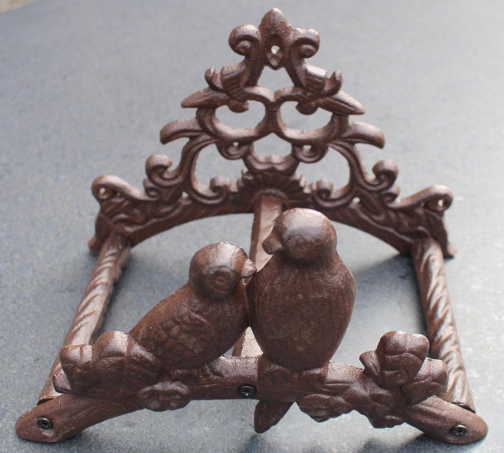 Gietijzeren tuinslanghouder met 2 vogels bruin BR14, Euregioweg 225 Enschede, Info@esschertdesign.nl, Nieuw, Ophalen of Verzenden