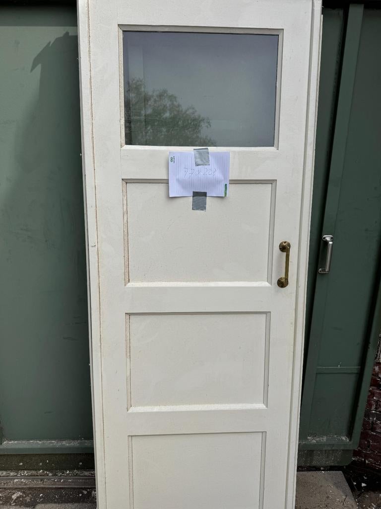 Partij van 7 deuren (jaren '20/'30), incl. 2 schuifd, Doe-het-zelf en Verbouw, Ophalen, Gebruikt, 80 tot 100 cm, Binnendeur
