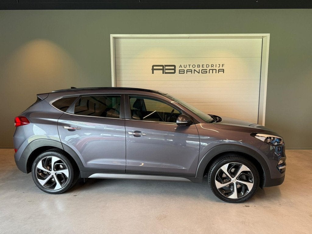 Hyundai Tucson 1.6 T-GDi 4WD AUTOMAAT PREMIUM-uitv/CLIMA AIR, Auto's, Hyundai, Gebruikt, 4 cilinders, Met garantie (alle), Vierwielaandrijving