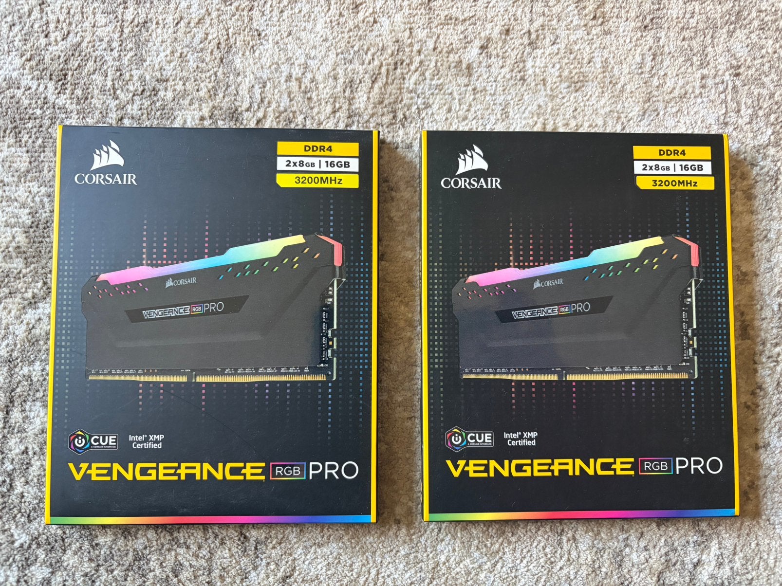 Corsair Vengeance RGB Pro DDR4 4 x 8GB 3200MHz 32GB RAM, 32 GB, DDR4, Ophalen of Verzenden, Zo goed als nieuw