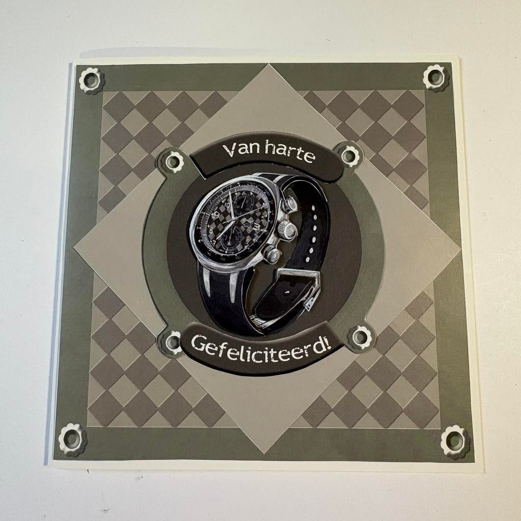 Kaart mannen horloge, Ophalen of Verzenden, Overige thema's
