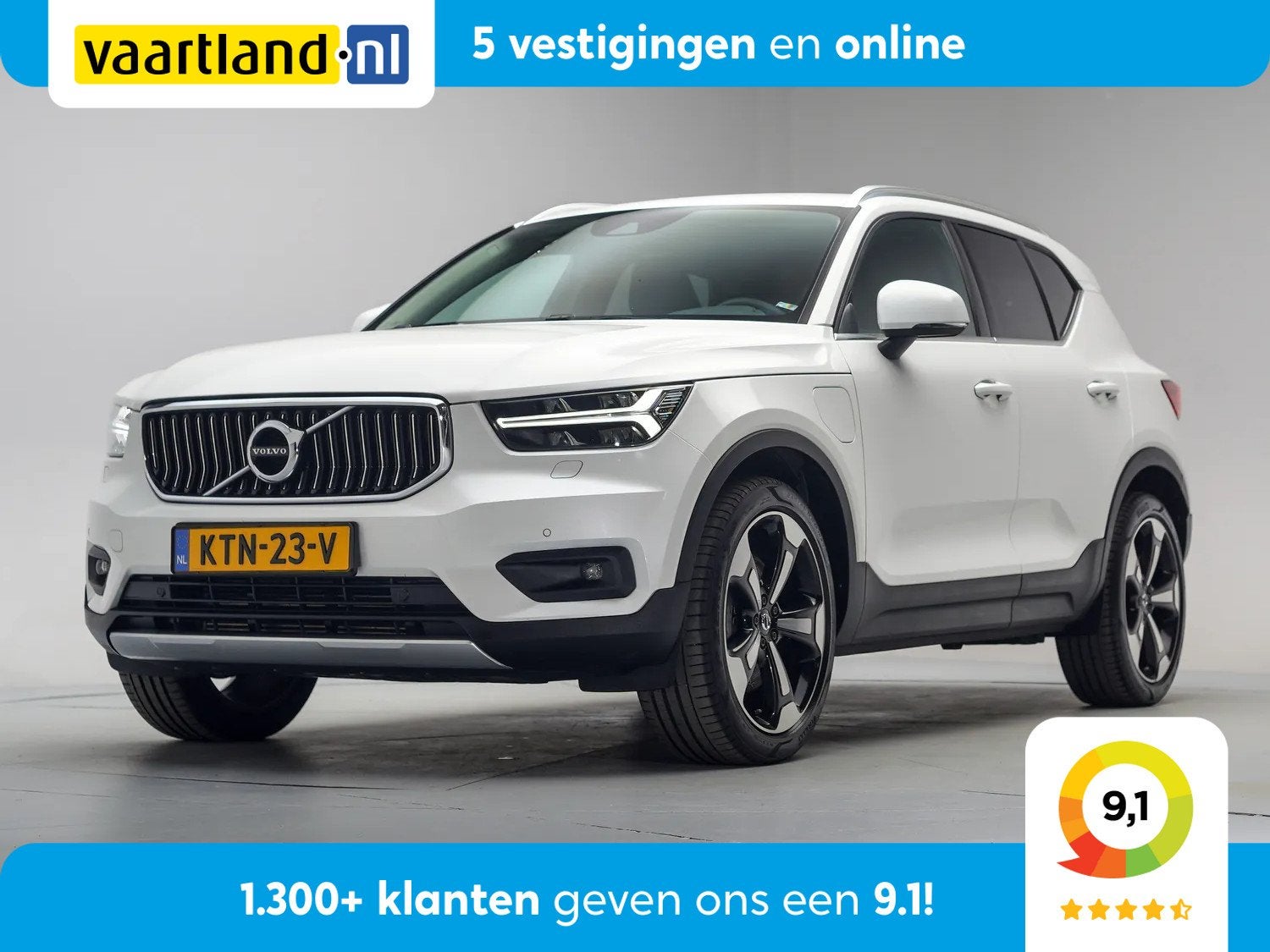 Volvo XC40 T4 Recharge Inscription Aut. [ Leder Stoelverwarm, Auto's, Wit, Leder, Bedrijf, Hybride Elektrisch/Benzine