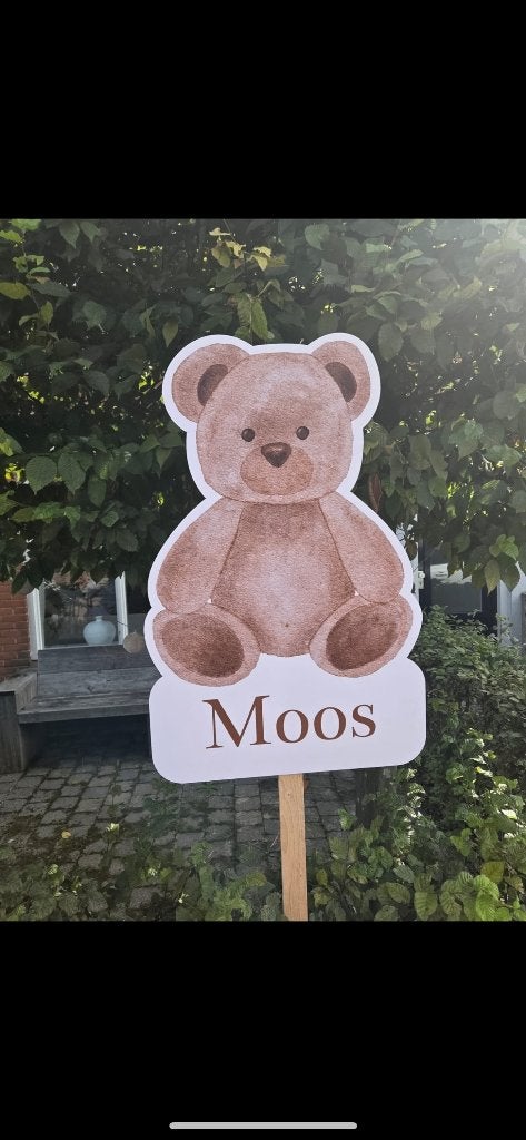 Geboorte bord, Ophalen, Zo goed als nieuw, Geboortebord