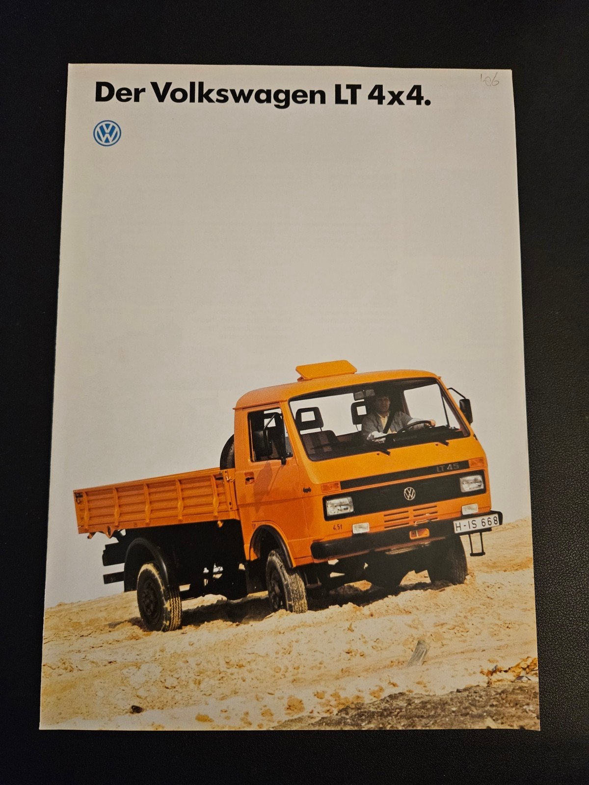 Brochure Volkswagen LT 4x4 1985, Ophalen of Verzenden, Zo goed als nieuw, Volkswagen