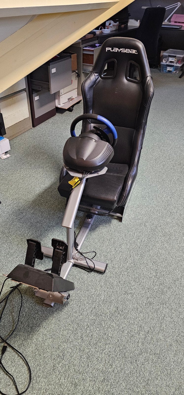 Playseat met Thrustmaster T300RS GT Edition racestuur, Ophalen, Overige merken, Gebruikt
