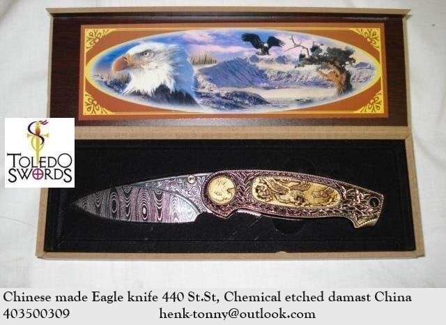 T.k.a Eagle pocket knife, Ophalen of Verzenden, Overige soorten, Azië, Mes of Dolk