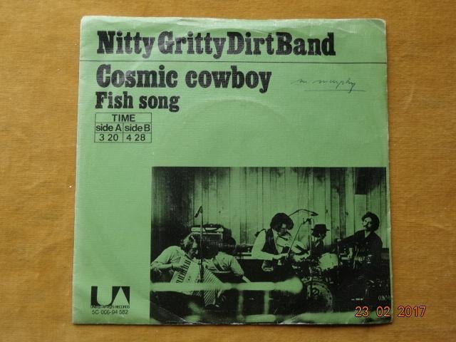 Nitty gritty dirt band - Cosmic Cowboy  (7"), Gebruikt, Fotohoes, 7 inch, Single
