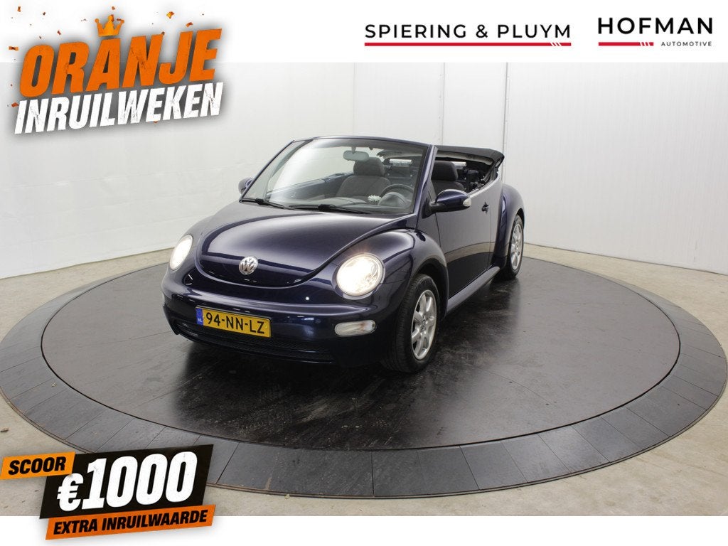 Volkswagen Beetle Cabriolet 2.0 Electrische Kap 89372 origin, Stof, Gebruikt, 4 cilinders, Open dak