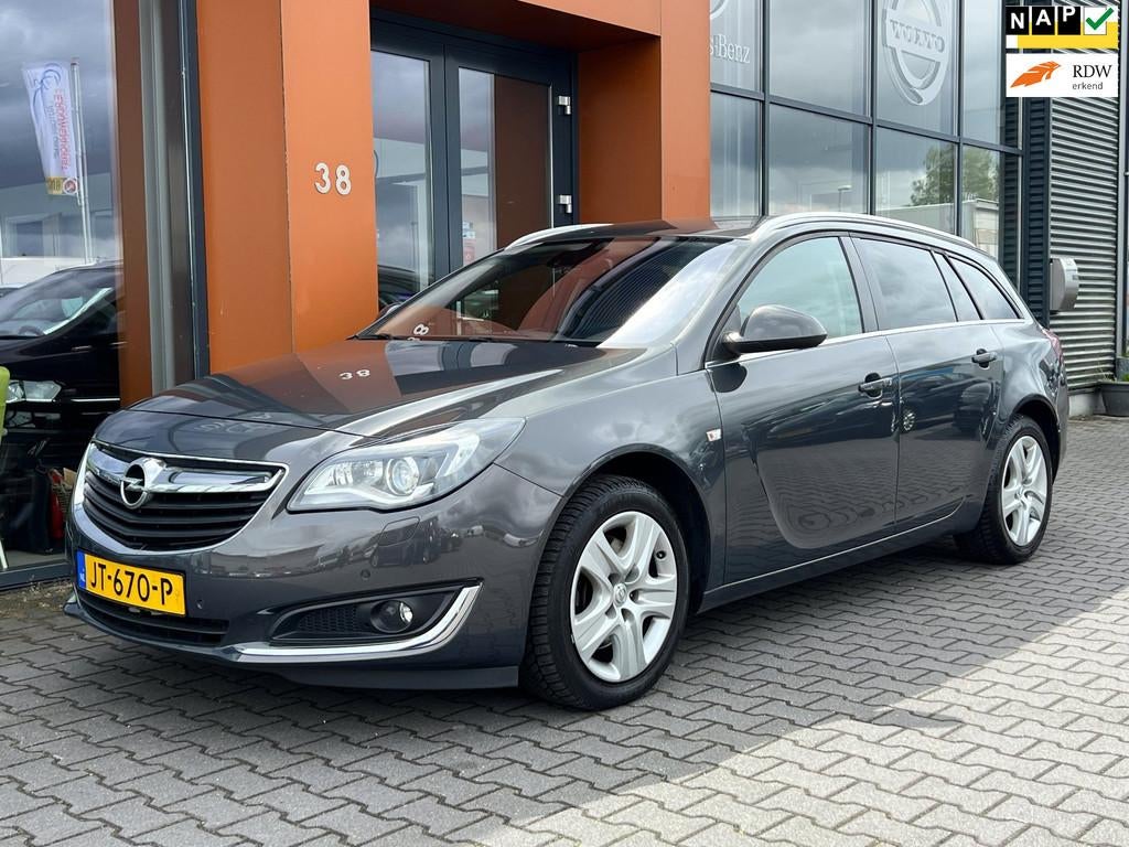 Opel Insignia Sports Tourer 1.6 T |Leer|Navi|Clima|Stoelverw, Voorwielaandrijving, 15 km/l, Gebruikt, Euro 6