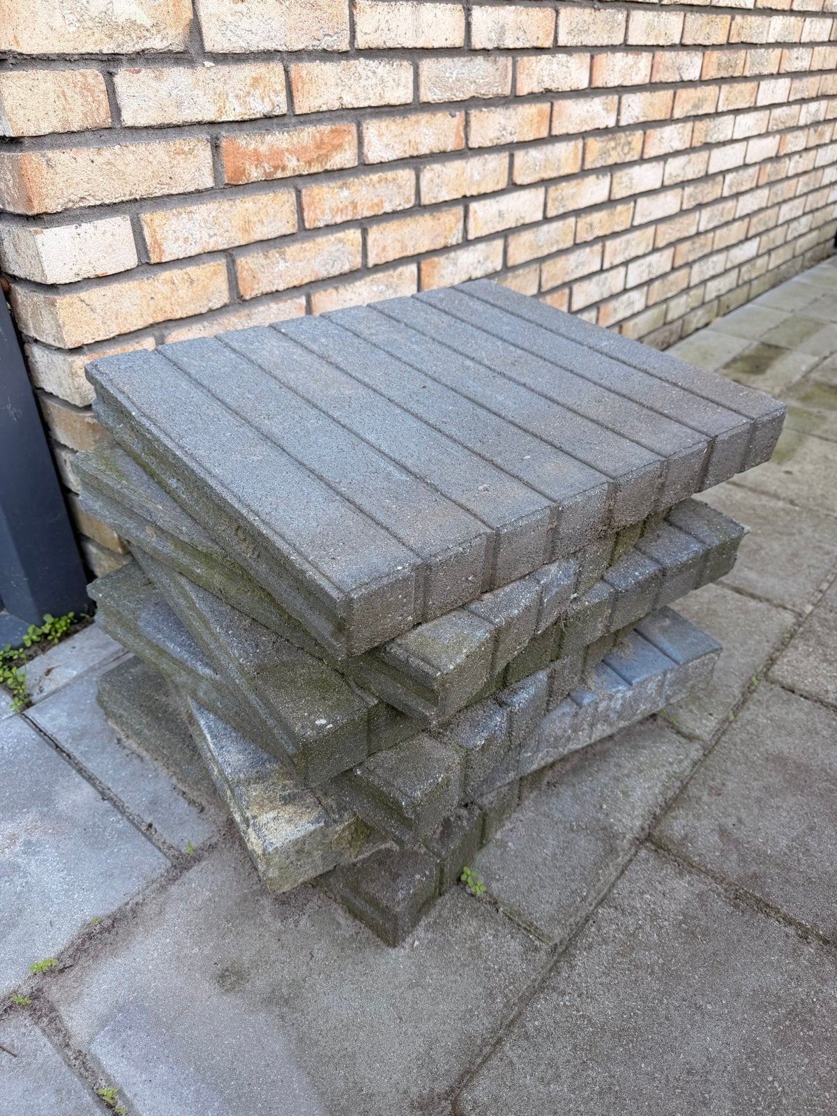 6 betonnen palissadebanden/opsluitbanden antraciet/grijs, Ophalen, Gebruikt, Beton, Overige typen