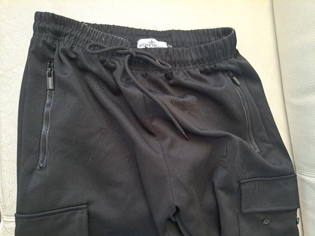 STONE ISLAND cargo broek maat XL, Zwart, Maat 46/48 (XL) of groter, Ophalen of Verzenden, Zo goed als nieuw