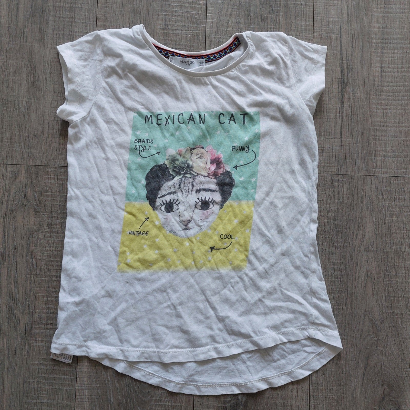 Mango t-shirt 152, Meisje, Mango, Ophalen of Verzenden, Zo goed als nieuw