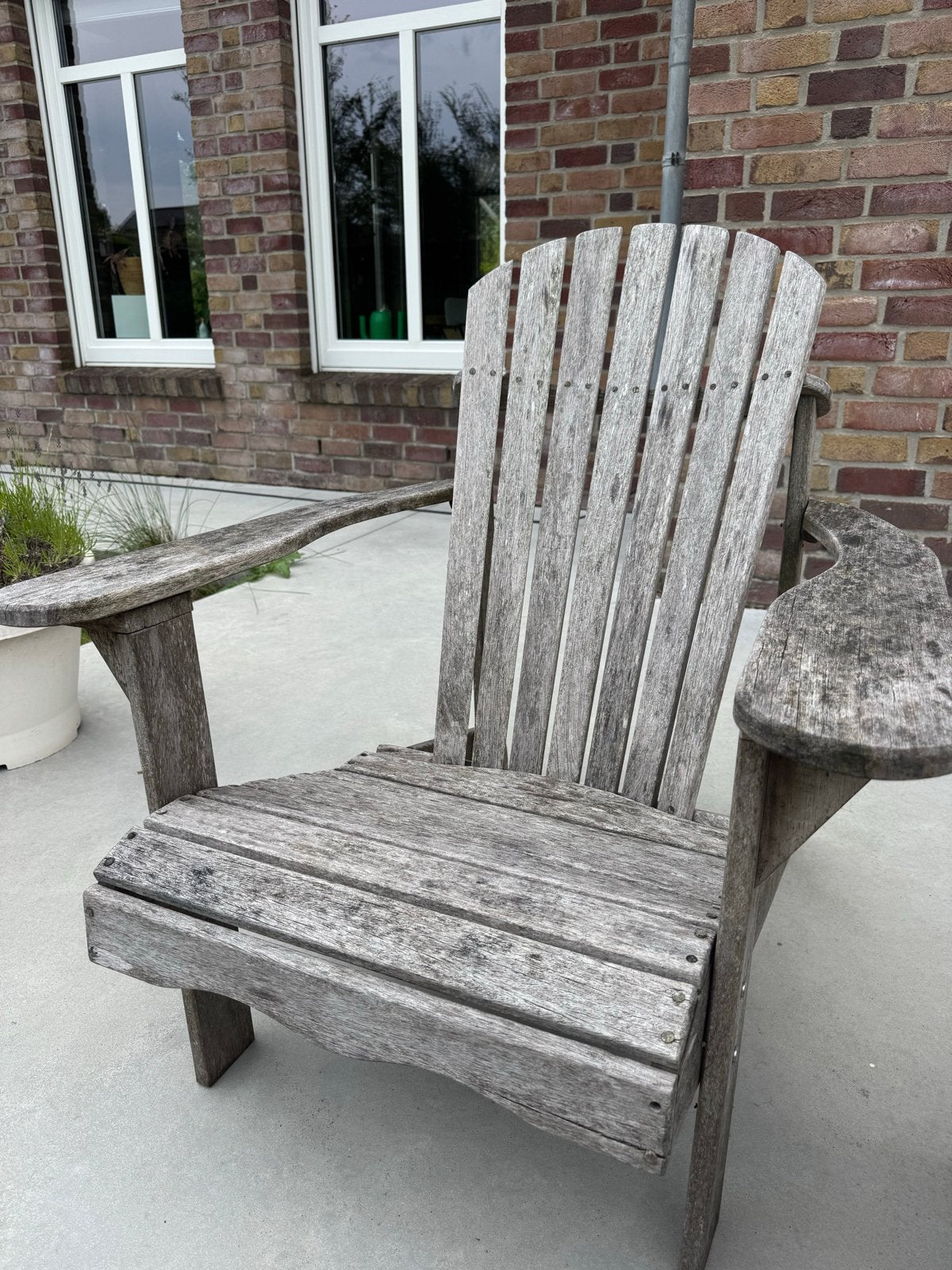 Adirondack of bear chair stoel van hardhout - Tuinstoel, Ophalen, Gebruikt, Hout
