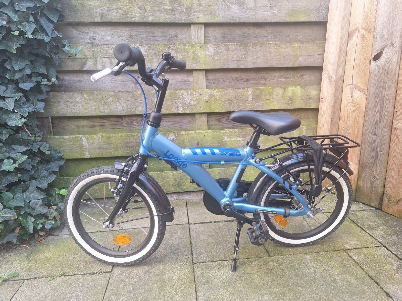 Loekie kinderfiets 16 inch - Blauw, Fietsen en Brommers, Ophalen, Velgrem, Loekie, 16 tot 20 inch