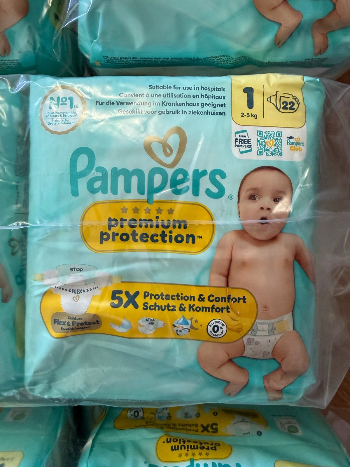 352 Pampers Premium Protection Luiers Maat 1 (2-5 kg), Ophalen of Verzenden, Nieuw