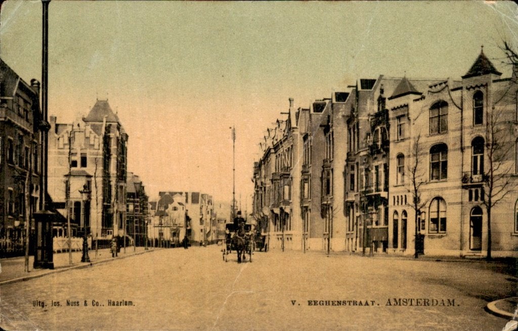 Amsterdam - V Eeghenstraat - Tulp, Ophalen of Verzenden, Voor 1920, Gelopen, Noord-Holland