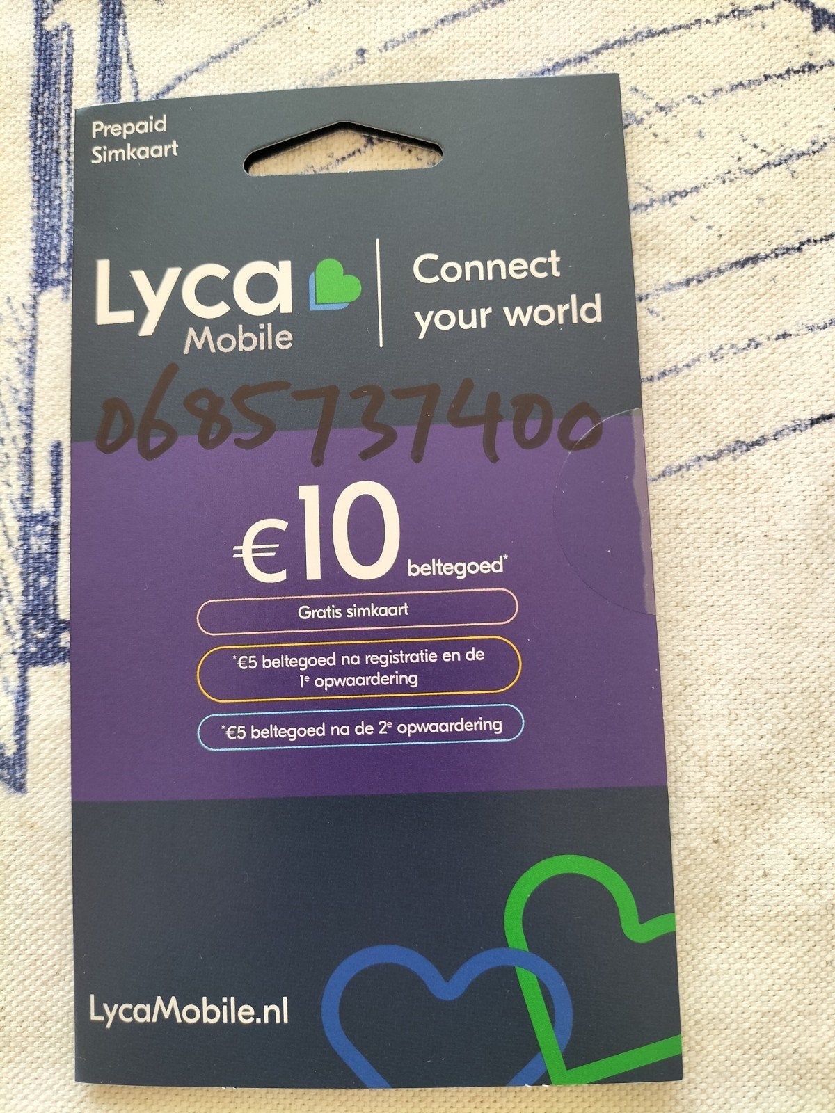 06. 85 73 74 00 top nummer Lyca prepaid 0685737400, Ophalen, Nieuw, KPN