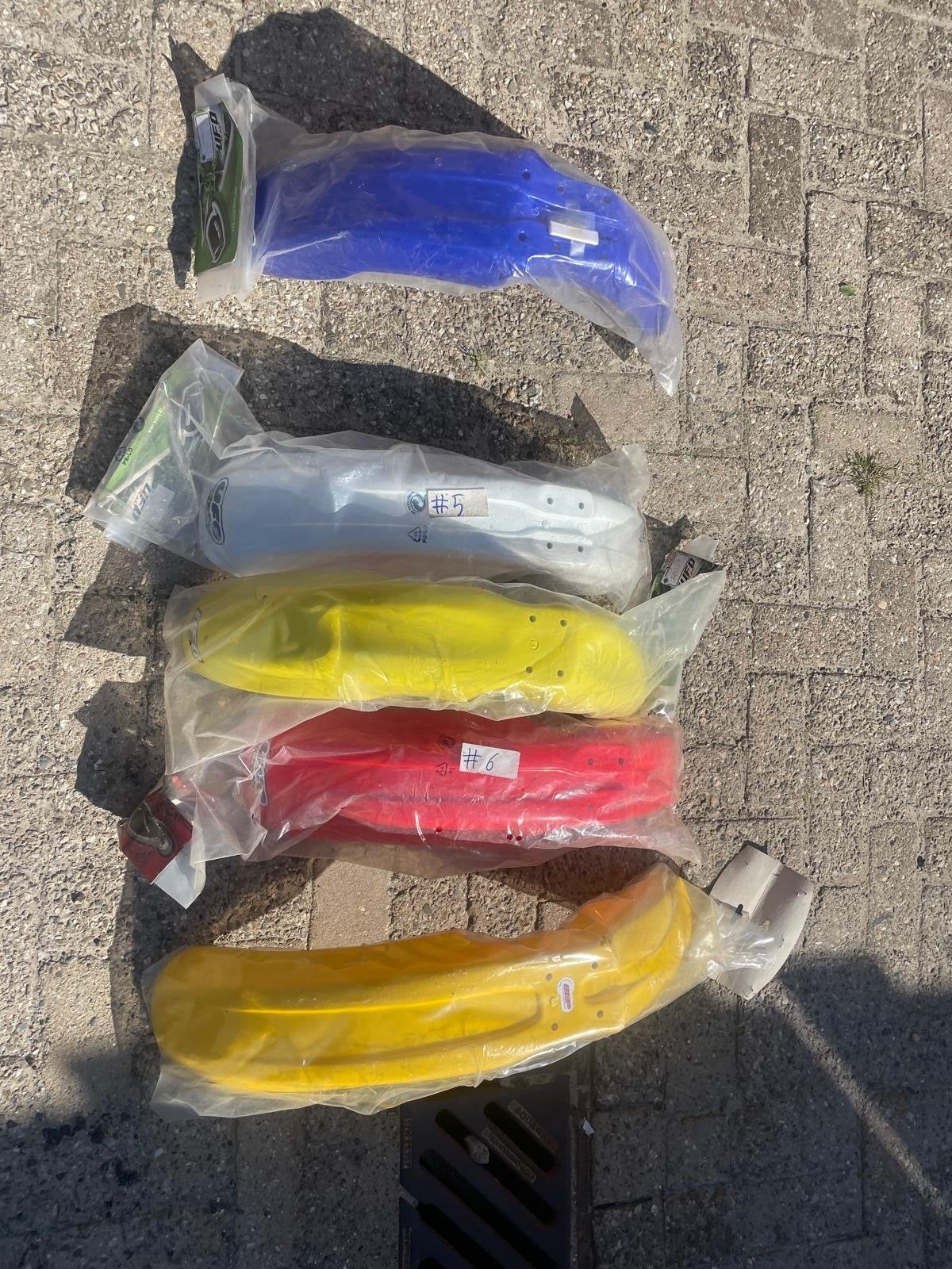 Nieuwe Spatborden voor Crossmotoren, Ophalen, Nieuw