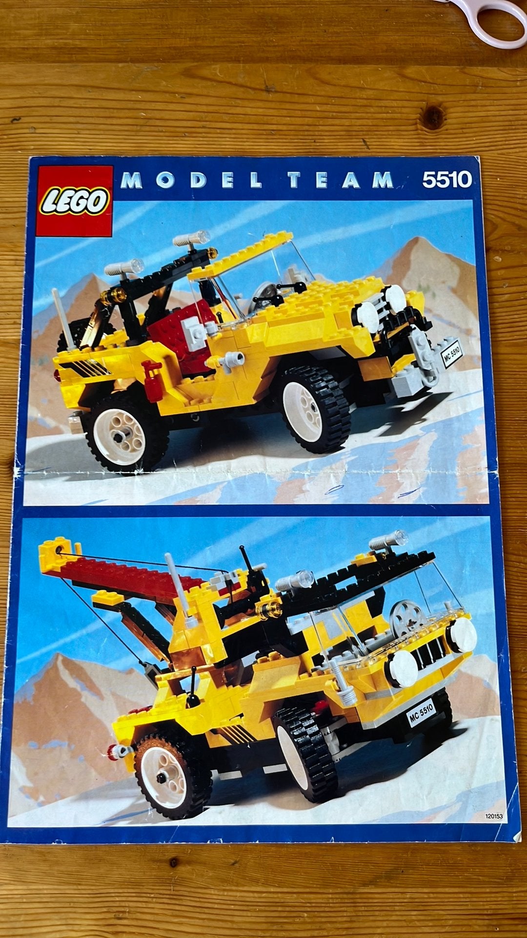 Oude LEGO Model Team bouwtekening nr. 5510, Kinderen en Baby's, Speelgoed | Duplo en Lego, Ophalen of Verzenden, Gebruikt, Lego