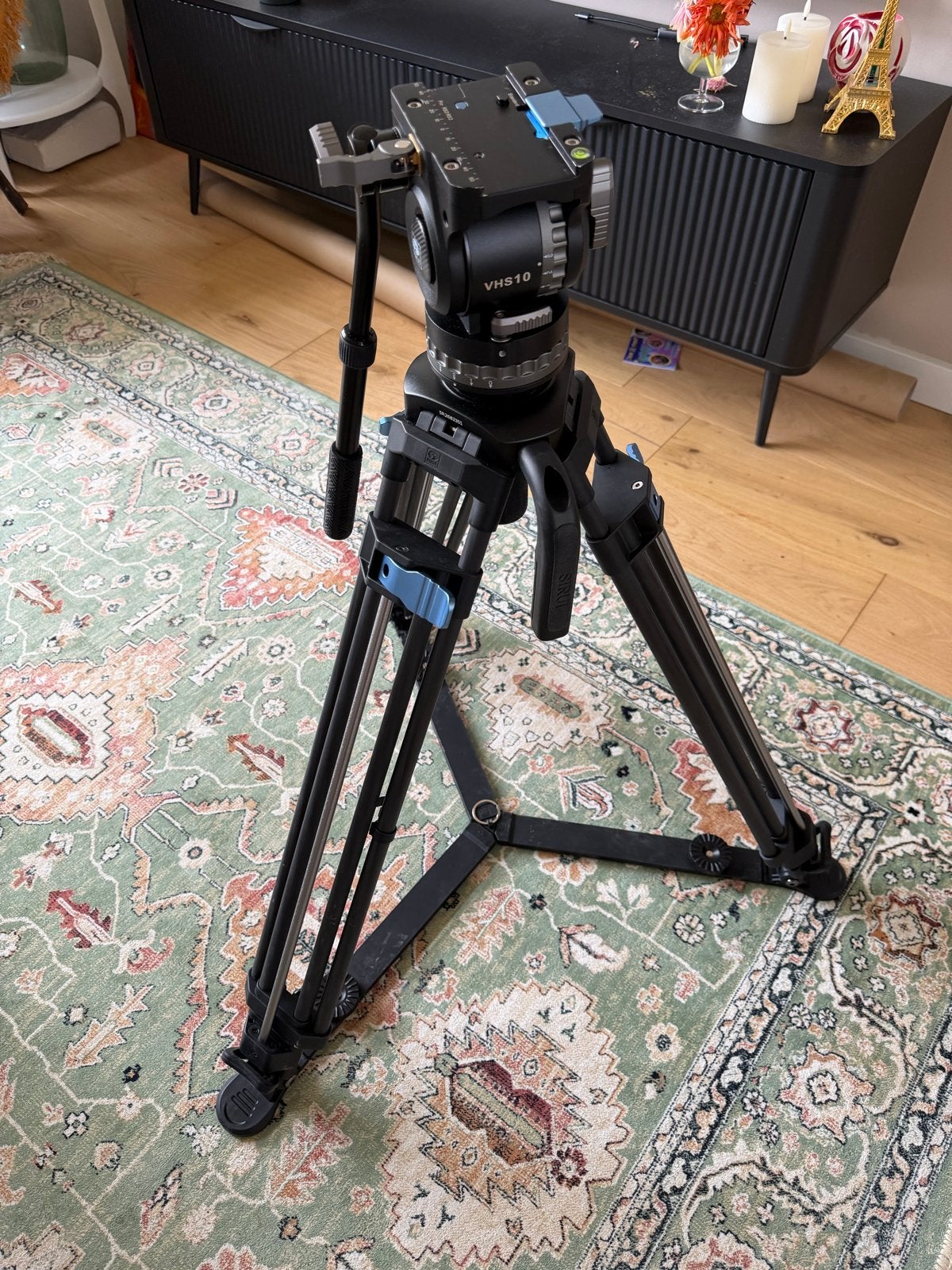 Sirui Statief VHS10 head en SQ75 poten, Overige merken, Statief, Ophalen, Gebruikt
