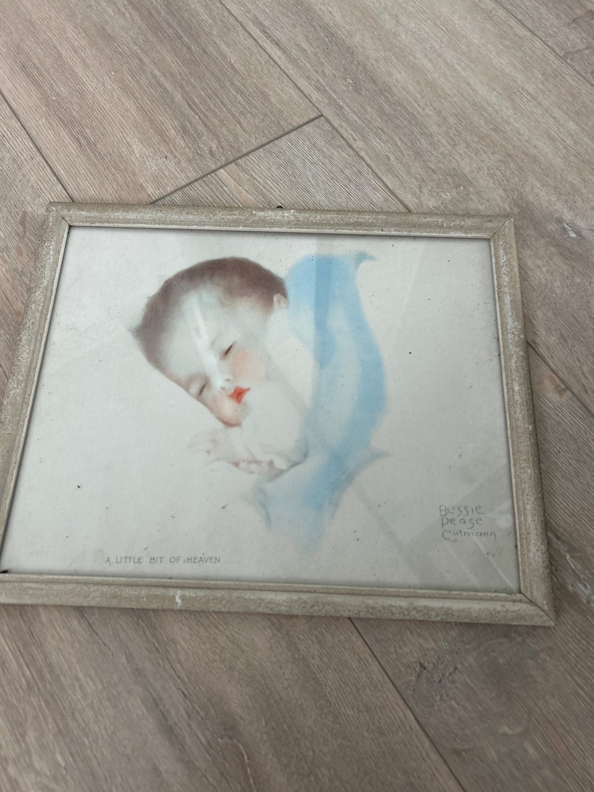Vintage Bessie Pease Gutmann 'A Little Bit of Heaven' print, Antiek en Kunst, Ophalen of Verzenden