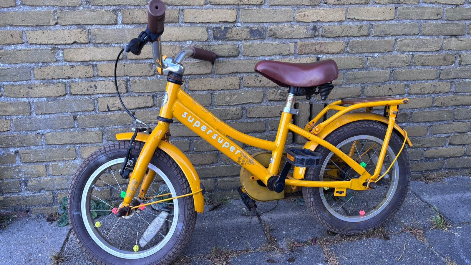 Kinderfiets, Fietsen en Brommers, Fietsen | Kinderfietsjes, Ophalen, Terugtraprem, Zijwieltjes, Gebruikt