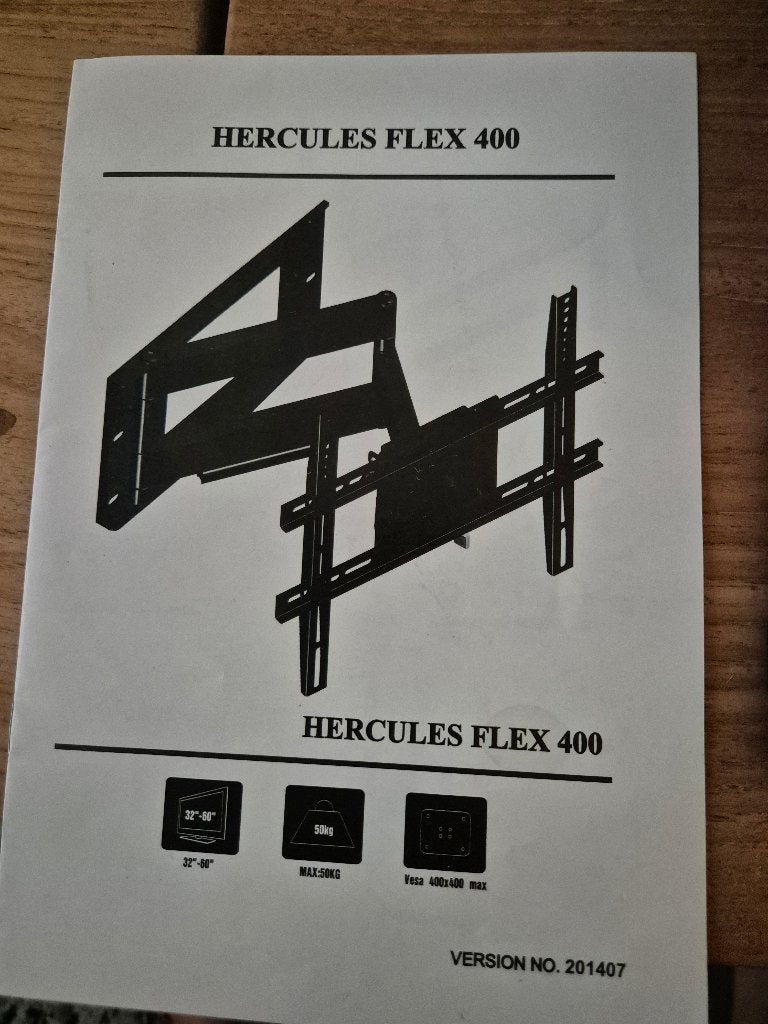 Tv beugel hercules flex., Ophalen, Gebruikt