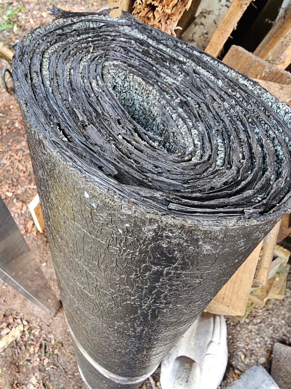 Aquaplan dakleer toplaag 6x1m, 2.5 rollen., Ophalen, Overige materialen, Zwart, Nieuw
