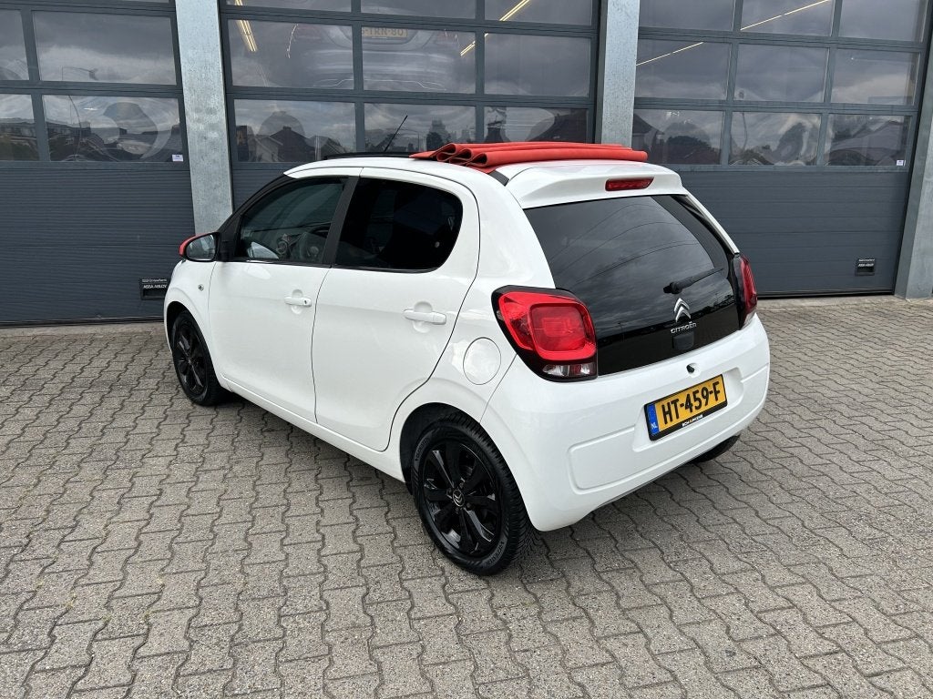 Citroën C1 1.0 VTi 68pk ETG Airscape Shine, Automaat, Stof, Gebruikt, Zwart