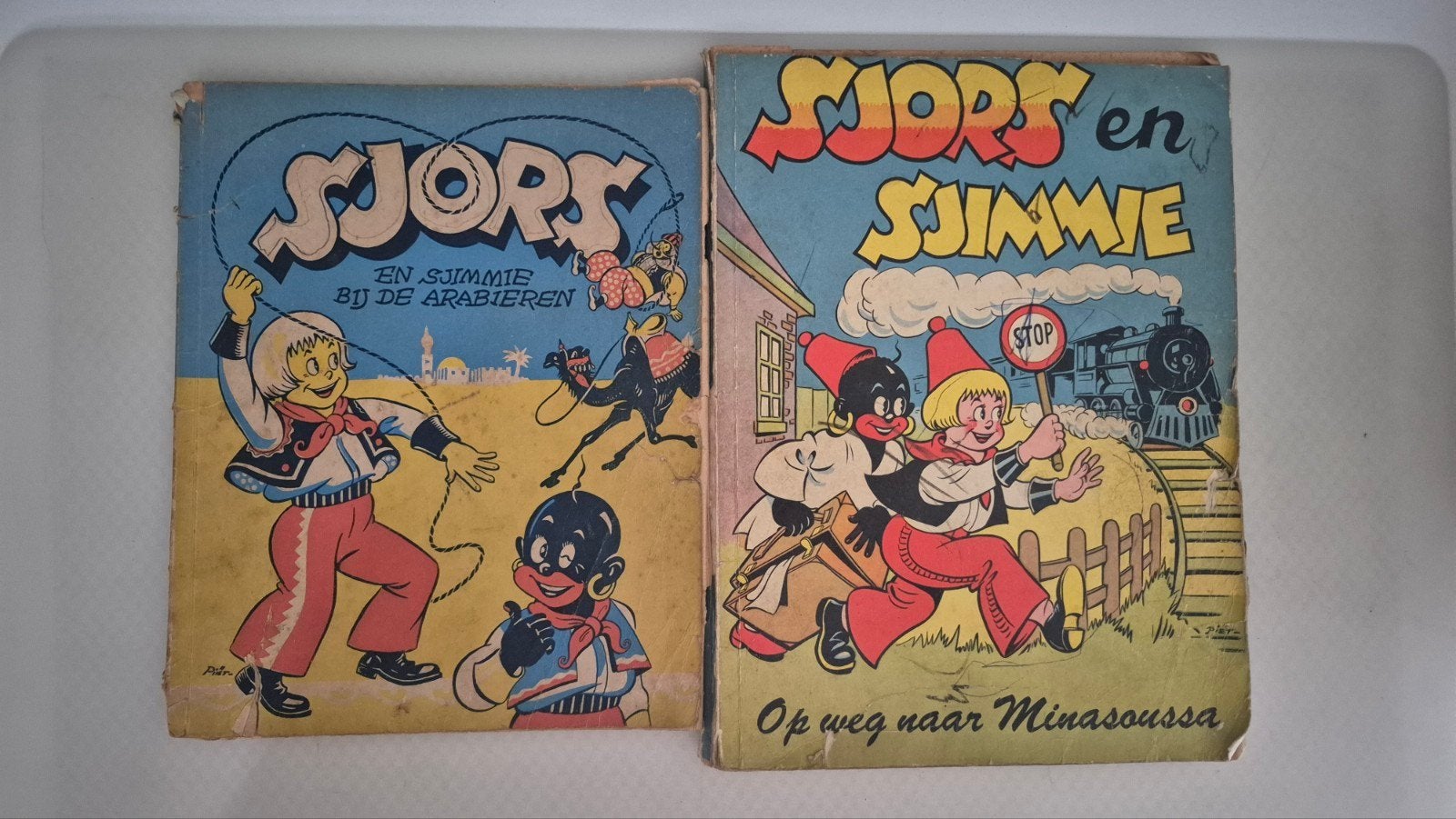 Sjors en Sjimmie stripboeken - 2 vroege uitgaven, Ophalen of Verzenden