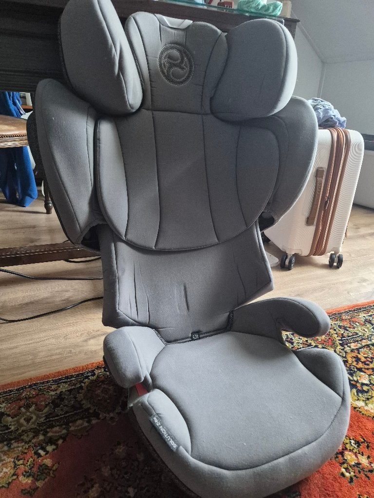 Cybex Solution Z-Fix autostoel (15-36 kg) met Isofix, Autogordel of Isofix, Gebruikt, 15 t/m 36 kg, Verstelbare rugleuning