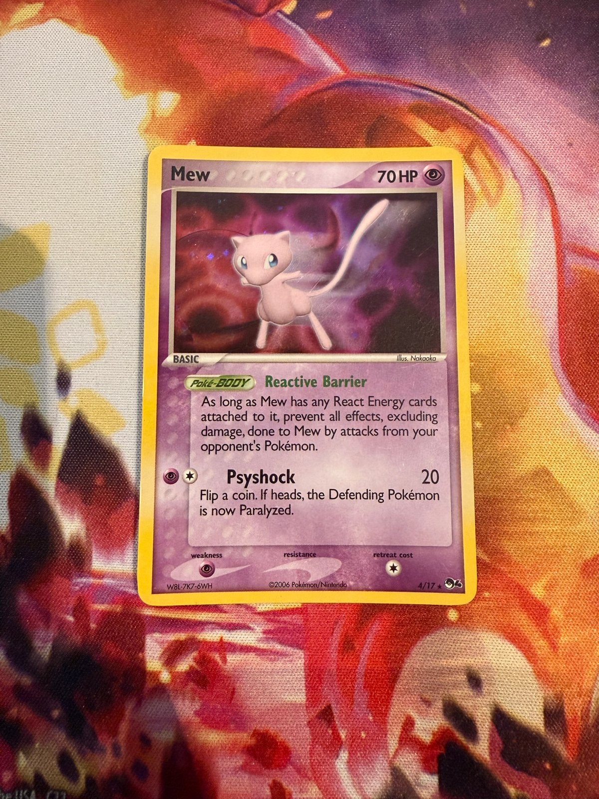Mew 4/17 Pop Series 5 Zeldzame Pokémon Kaart, Ophalen, Gebruikt, Losse kaart