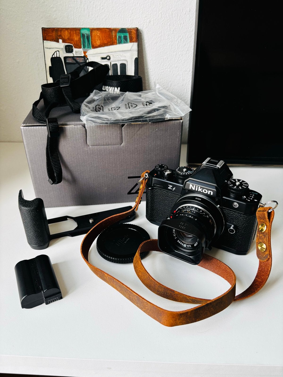 Nikon Zf Fullframe camera with Mandler 35mm F2, Ophalen, Beeldstabilisatie, Zo goed als nieuw, Accu