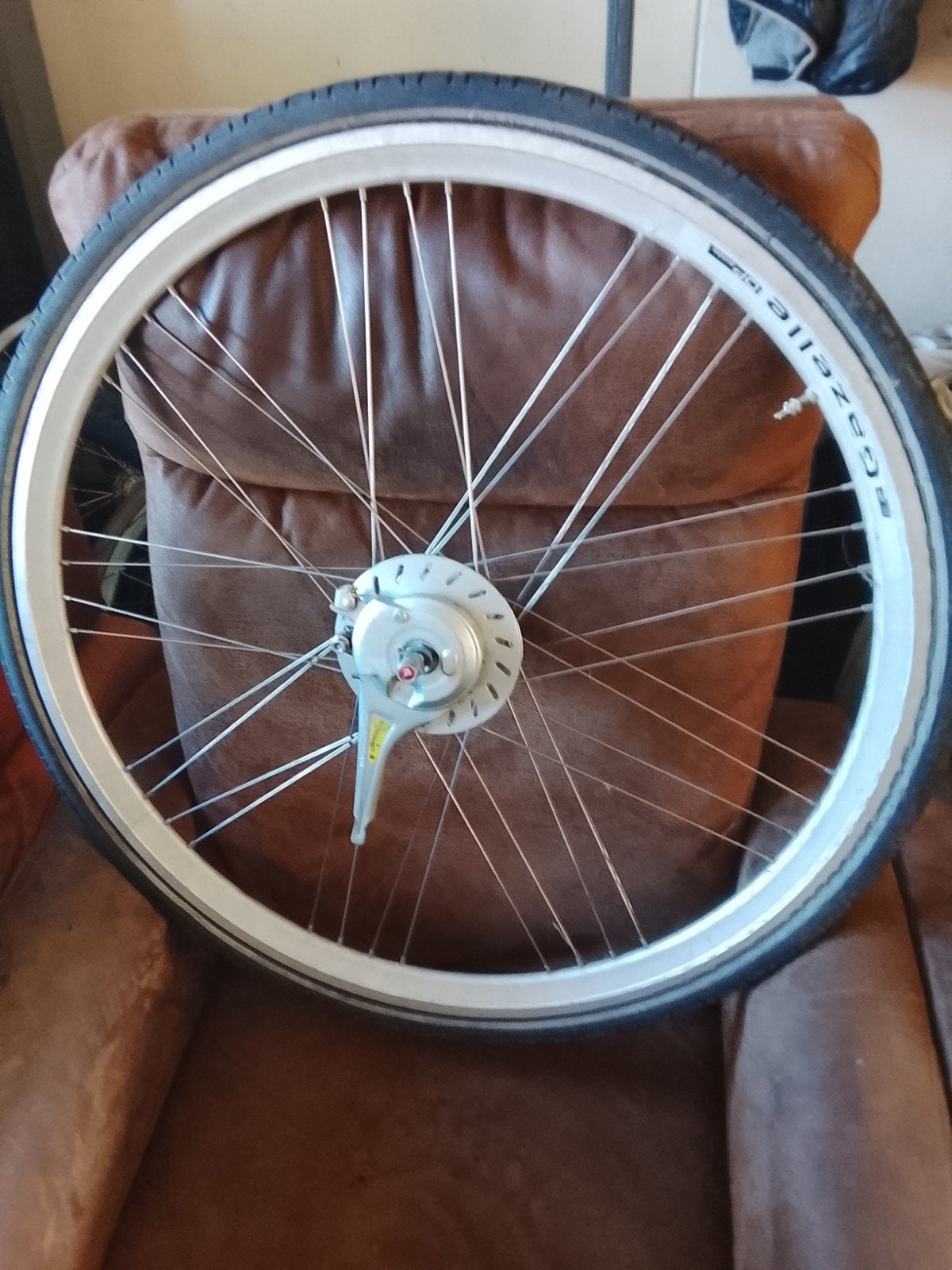 GAZELLE VOORWIEL 28inch met naafdynamo +rollerbrake rem, Fietsen en Brommers, Fietsonderdelen, Wiel, Gebruikt, Ophalen of Verzenden