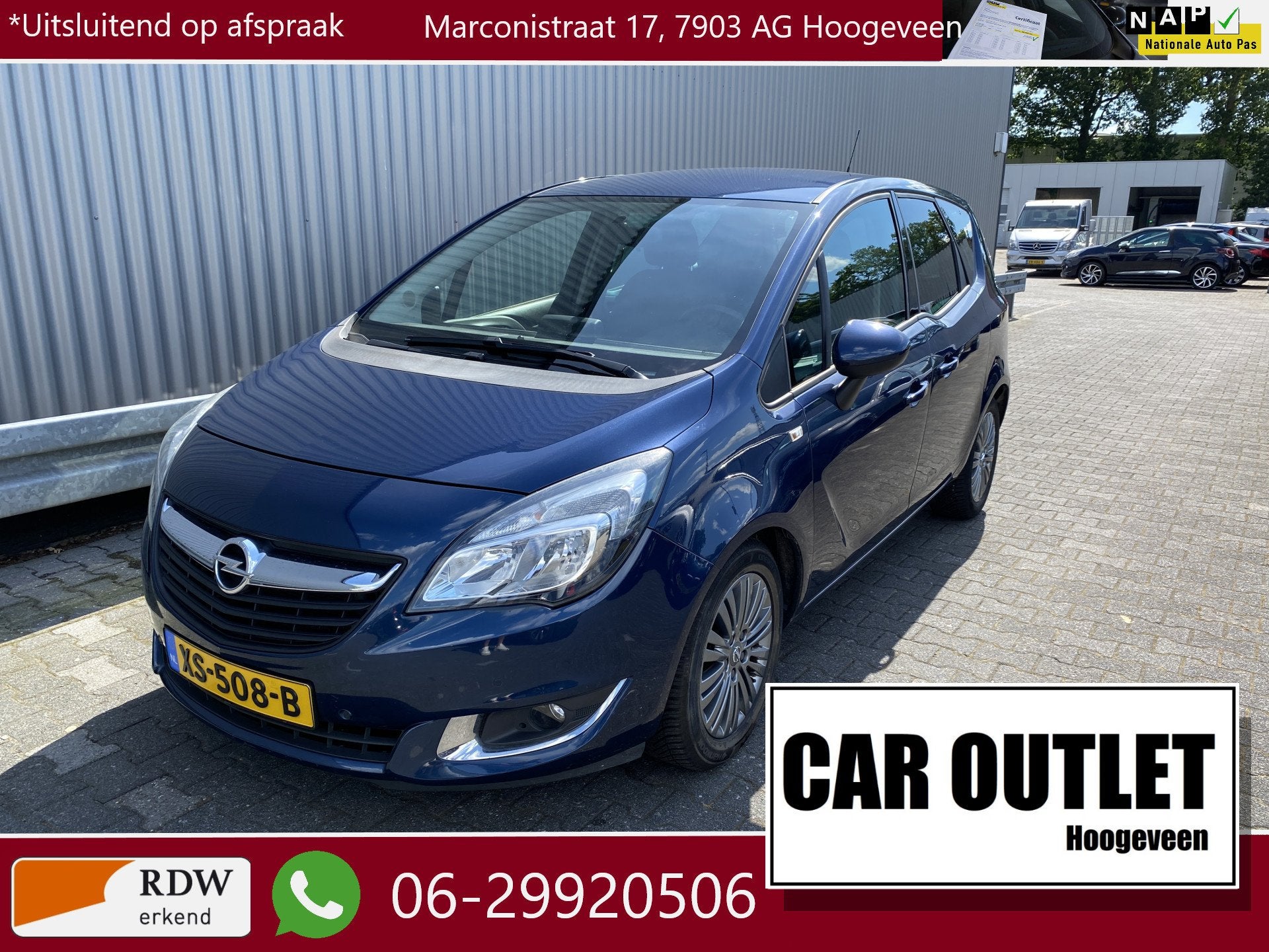 Opel Meriva 1.4 Turbo AUTOMAAT, Clima, Stoelvw, Stuurvw, CC,, Stof, Gebruikt, Euro 6, 4 cilinders