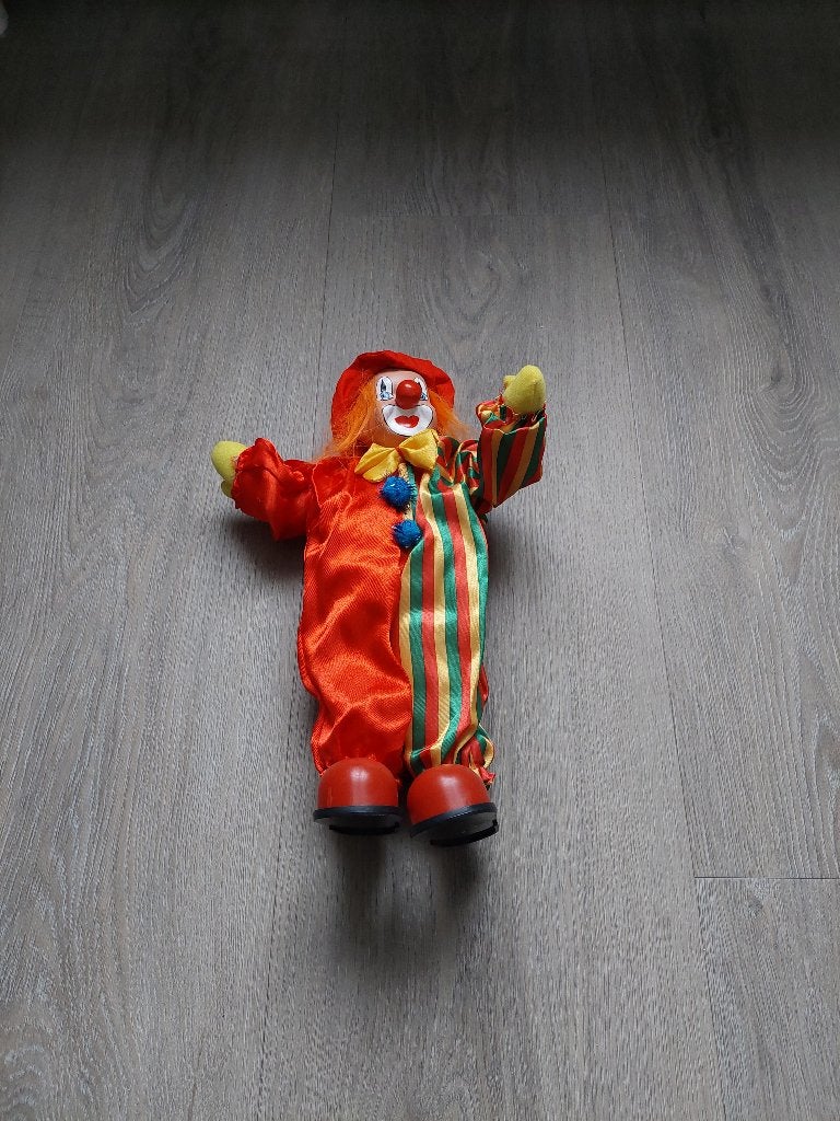 clown klein, Meerkleurig, Overige materialen, Overige stijlen, Ophalen of Verzenden