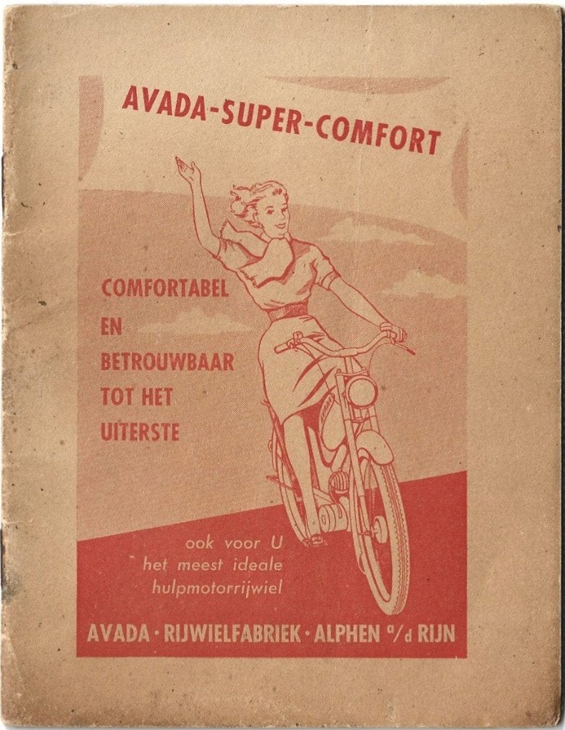 Avada Super Confort handleiding bromfiets (8043z), Fietsen en Brommers, Verzenden, Zo goed als nieuw