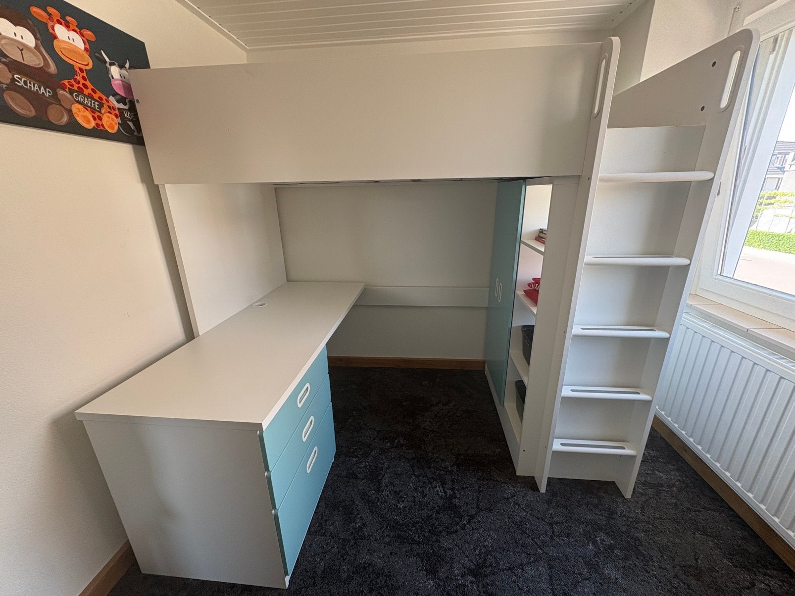 IKEA hoogslaper, Ophalen of Verzenden, Zo goed als nieuw, 180 cm of meer, 85 tot 100 cm