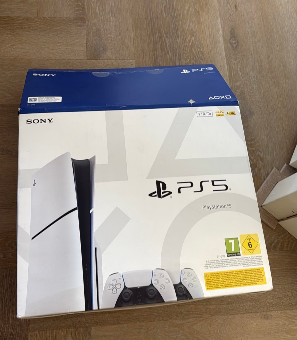 Ps5 slim disc 1TB compleet met doos, Ophalen, Zo goed als nieuw