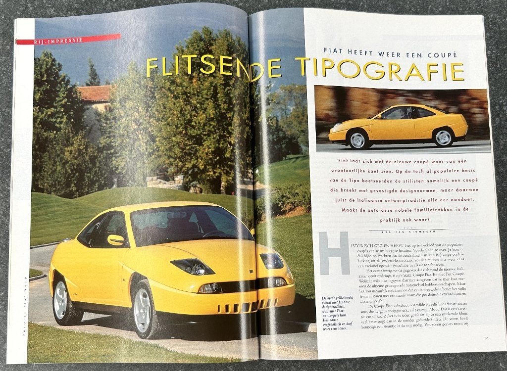 Fiat Coupe ( Typo 175 ) in Autoselect 1994, Ophalen of Verzenden, Gelezen, Overige merken