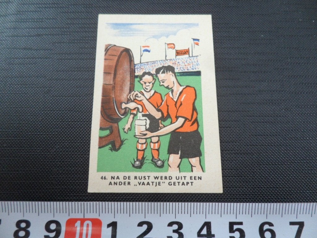 sticker plaatje strip voetbal spreekwoord RIZLA #46, Verzamelen, Ophalen of Verzenden, Zo goed als nieuw