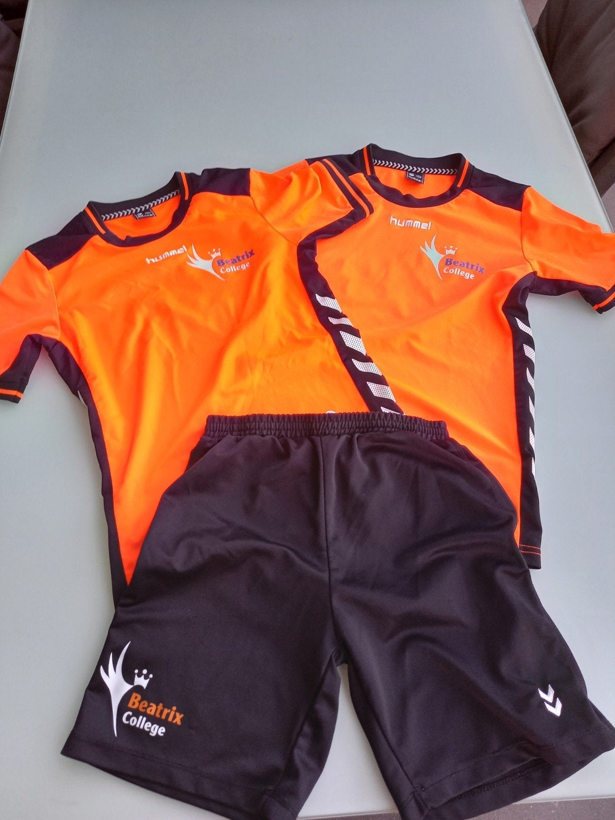 Hummel gymkleding Beatrix College 152, Maat XS of kleiner, Ophalen, Gebruikt, Shirt