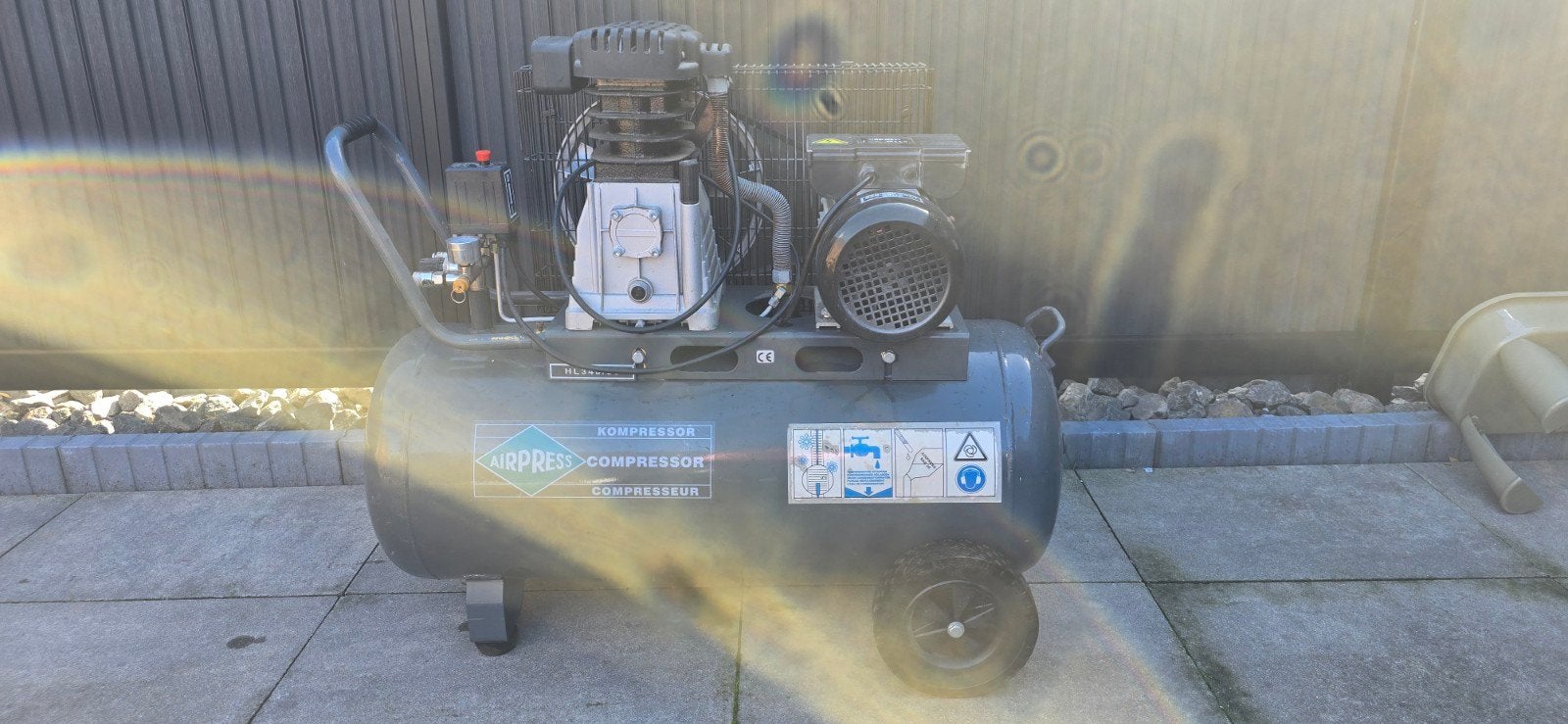 airpress HL340 - 90 compressor zeer nette staat., Ophalen, 6 tot 10 bar, Zo goed als nieuw, 25 tot 100 liter
