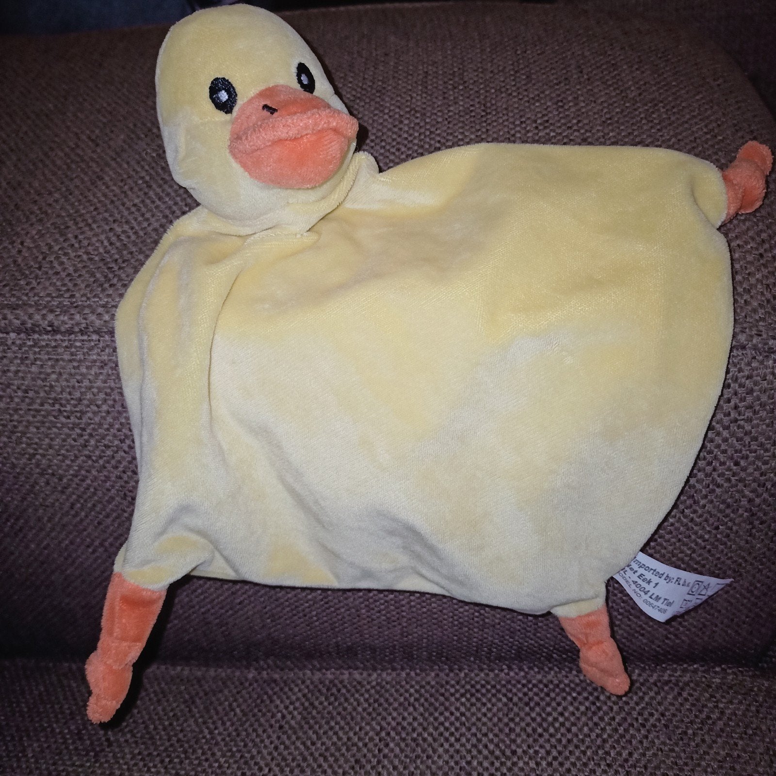 Lidl kroeldoek eend / kuiken., Kinderen en Baby's, Lidl, Geel, Overige typen, Ophalen of Verzenden